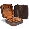 Laser engraving fashion leather jewelry box