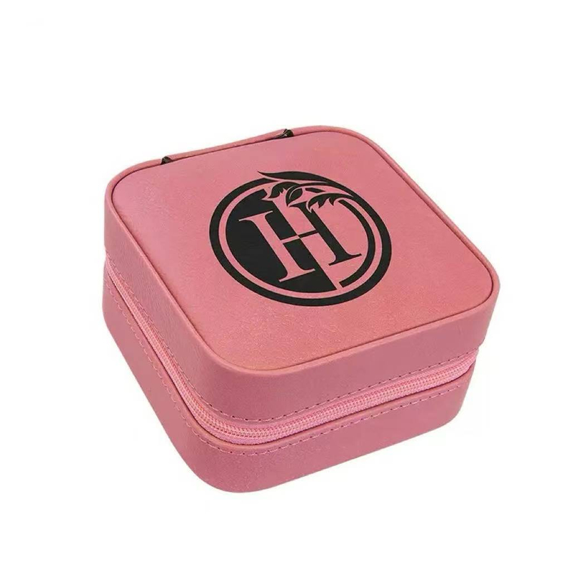 Pink Laser Leather Jewelry Box